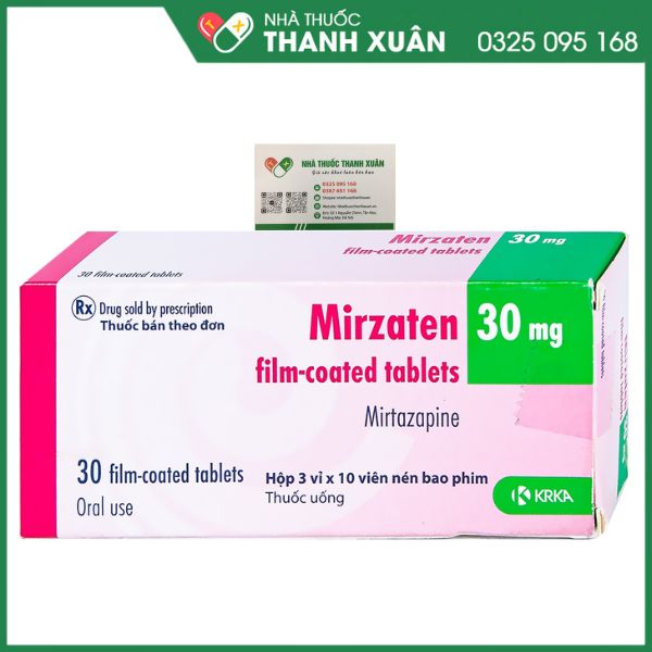 Mirzaten 30mg - Điều trị bệnh trầm cảm